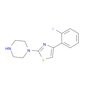 Piperazine, 1-[4-(2-fluorophenyl)-2-thiazolyl]-