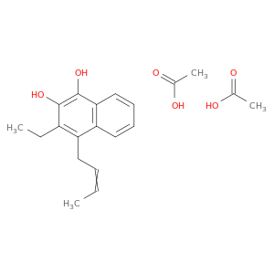 1,2-Naphthalenediol, 4-(2-butenyl)-3-ethyl-, diacetate