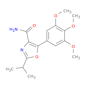 4-Oxazolecarboxamide, 2-(1-methylethyl)-5-(3,4,5-trimethoxyphenyl)-