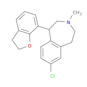 1H-3-Benzazepine, 7-chloro-1-(2,3-dihydro-7-benzofuranyl)-2,3,4,5-tetrahydro-3-methyl-, (+)-
