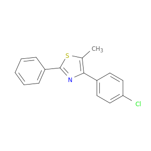 Thiazole, 4-(4-chlorophenyl)-5-methyl-2-phenyl-