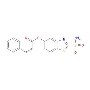 2-Propenoic acid, 3-phenyl-, 2-(aminosulfonyl)-5-benzothiazolyl ester
