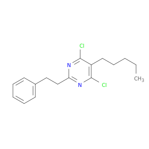 Pyrimidine, 4,6-dichloro-5-pentyl-2-(2-phenylethyl)-