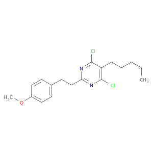 Pyrimidine, 4,6-dichloro-2-[2-(4-methoxyphenyl)ethyl]-5-pentyl-