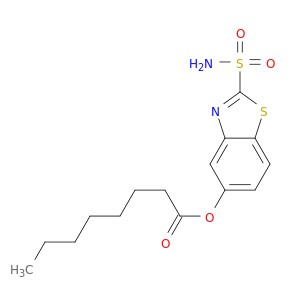Octanoic acid, 2-(aminosulfonyl)-5-benzothiazolyl ester