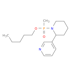 Phosphinic acid, methyl[2-(3-pyridinyl)-1-piperidinyl]-, pentyl ester