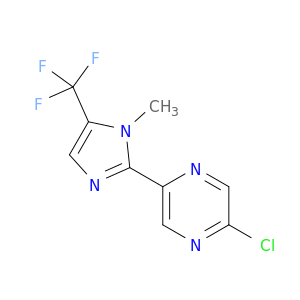 Pyrazine, 2-chloro-5-[1-methyl-5-(trifluoromethyl)-1H-imidazol-2-yl]-