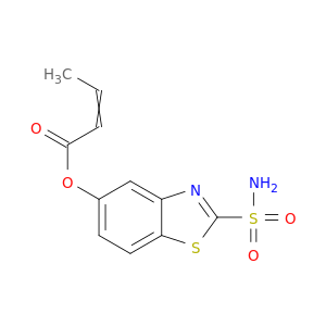 2-Butenoic acid, 2-(aminosulfonyl)-5-benzothiazolyl ester