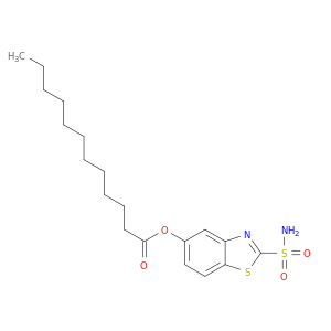 Dodecanoic acid, 2-(aminosulfonyl)-5-benzothiazolyl ester