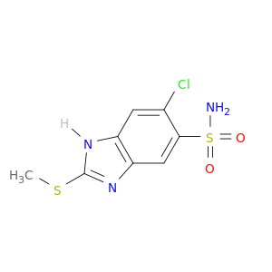 1H-Benzimidazole-5-sulfonamide, 6-chloro-2-(methylthio)-