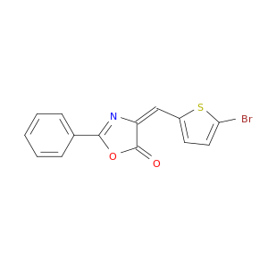 5(4H)-Oxazolone, 4-[(5-bromo-2-thienyl)methylene]-2-phenyl-, (E)-