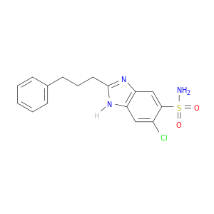 1H-Benzimidazole-5-sulfonamide, 6-chloro-2-(3-phenylpropyl)-