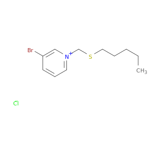 Pyridinium, 3-bromo-1-[(pentylthio)methyl]-, chloride