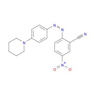 Benzonitrile, 5-nitro-2-[[4-(1-piperidinyl)phenyl]azo]-