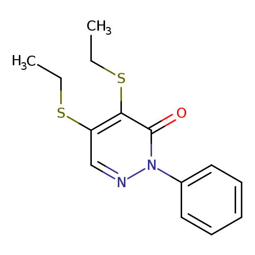 3(2H)-Pyridazinone, 4,5-bis(ethylthio)-2-phenyl-