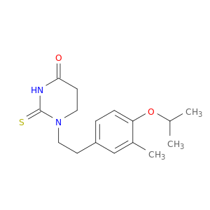 TETRAHYDRO-1-(2-(3-METHYL-4-(1-METHYLETHOXY)PHENYL)ETHYL)-2-THIOXO-4-1H-PYRIMIDINONE
