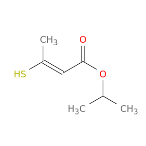2-Butenoic acid, 3-mercapto-, 1-methylethyl ester, (E)-