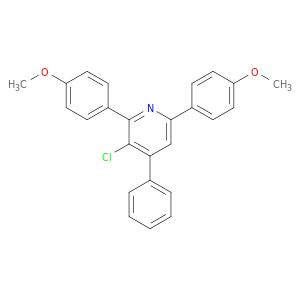 Pyridine, 3-chloro-2,6-bis(4-methoxyphenyl)-4-phenyl-