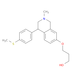 1-PROPANOL, 3-[[1,2,3,4-TETRAHYDRO-2-METHYL-4-[4-(METHYLTHIO)PHENYL]-7-ISOQUINOLINYL]OXY]-