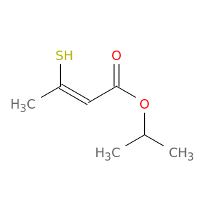 2-Butenoic acid, 3-mercapto-, 1-methylethyl ester, (Z)-