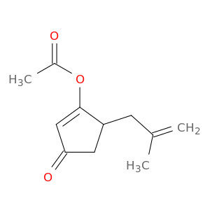 2-Cyclopenten-1-one, 3-(acetyloxy)-4-(2-methyl-2-propenyl)-