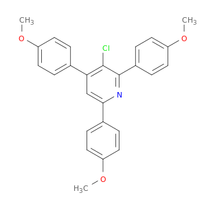 Pyridine, 3-chloro-2,4,6-tris(4-methoxyphenyl)-