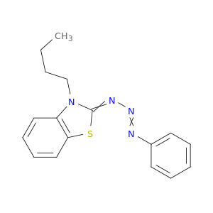 Benzothiazole, 3-butyl-2,3-dihydro-2-(3-phenyl-2-triazenylidene)-