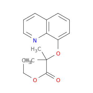 Propanoic acid, 2-methyl-2-(8-quinolinyloxy)-, ethyl ester
