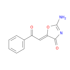 (5Z)-2-amino-5-phenacylidene-1,3-oxazol-4-one