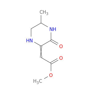 Acetic acid, (5-methyl-3-oxopiperazinylidene)-, methyl ester