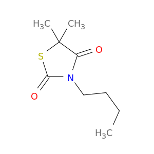 2,4-Thiazolidinedione, 3-butyl-5,5-dimethyl-