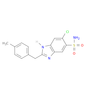 1H-Benzimidazole-5-sulfonamide, 6-chloro-2-[(4-methylphenyl)methyl]-