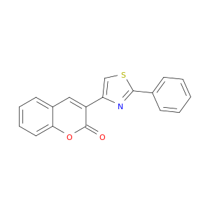 2H-1-Benzopyran-2-one, 3-(2-phenyl-4-thiazolyl)-