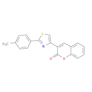 2H-1-Benzopyran-2-one, 3-[2-(4-methylphenyl)-4-thiazolyl]-