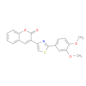 2H-1-Benzopyran-2-one, 3-[2-(3,4-dimethoxyphenyl)-4-thiazolyl]-