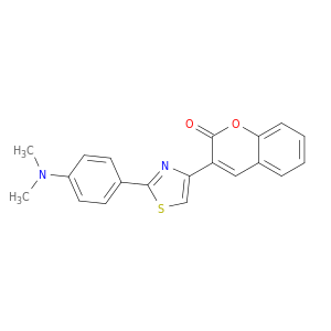 2H-1-Benzopyran-2-one, 3-[2-[4-(dimethylamino)phenyl]-4-thiazolyl]-