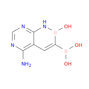 Boronic acid,(5-amino-1,2-dihydro-2-hydroxypyrimido[5,4-e]-1,2-azaborin-3-yl)- (9CI)