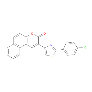 3H-Naphtho[2,1-b]pyran-3-one, 2-[2-(4-chlorophenyl)-4-thiazolyl]-
