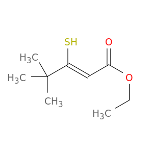2-Pentenoic acid, 3-mercapto-4,4-dimethyl-, ethyl ester, (Z)-