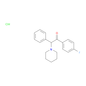 Ethanone, 1-(4-fluorophenyl)-2-phenyl-2-(1-piperidinyl)-, hydrochloride