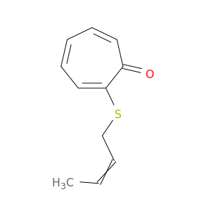 2,4,6-Cycloheptatrien-1-one, 2-(2-butenylthio)-, (E)-