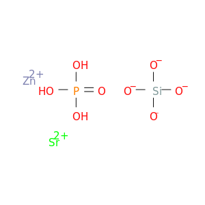 Strontium zinc phosphate silicate