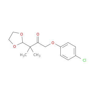 2-Butanone, 1-(4-chlorophenoxy)-3-(1,3-dioxolan-2-yl)-3-methyl-