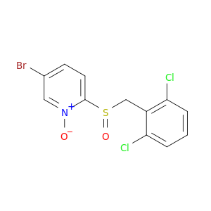 Pyridine, 5-bromo-2-[[(2,6-dichlorophenyl)methyl]sulfinyl]-, 1-oxide