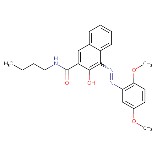 正丁基-4-[2-(2,5-二甲氧基苯基)二亚苯基]-3-羟基-2-萘甲酰胺