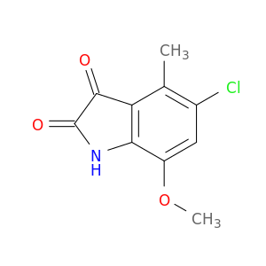 1H-Indole-2,3-dione, 5-chloro-7-methoxy-4-methyl-
