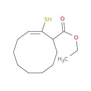 2-Cyclodecene-1-carboxylic acid, 2-mercapto-, ethyl ester, (Z)-