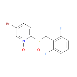 Pyridine, 5-bromo-2-[[(2,6-difluorophenyl)methyl]sulfinyl]-, 1-oxide
