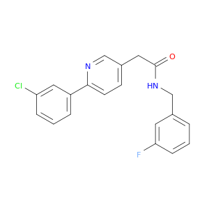 3-Pyridineacetamide, 6-(3-chlorophenyl)-N-[(3-fluorophenyl)methyl]-