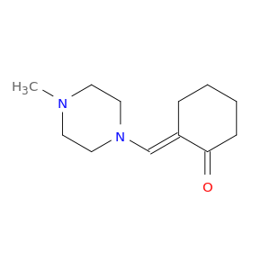 Cyclohexanone, 2-[(4-methyl-1-piperazinyl)methylene]-, (E)-